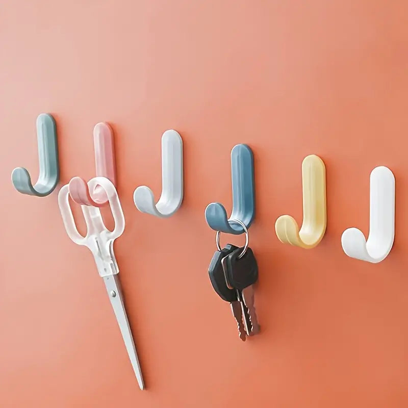 10pcs Adhesive Wall Hooks for interior use