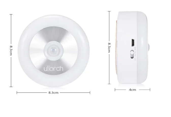 LED Motion Sensor Night Light with Touch Control