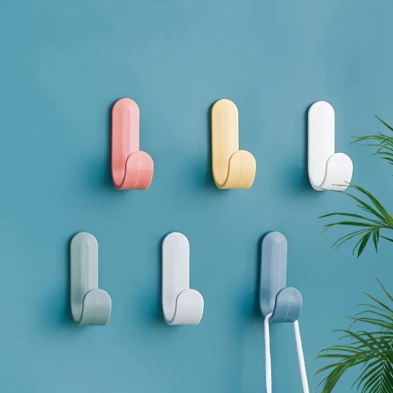 10pcs Adhesive Wall Hooks for interior use