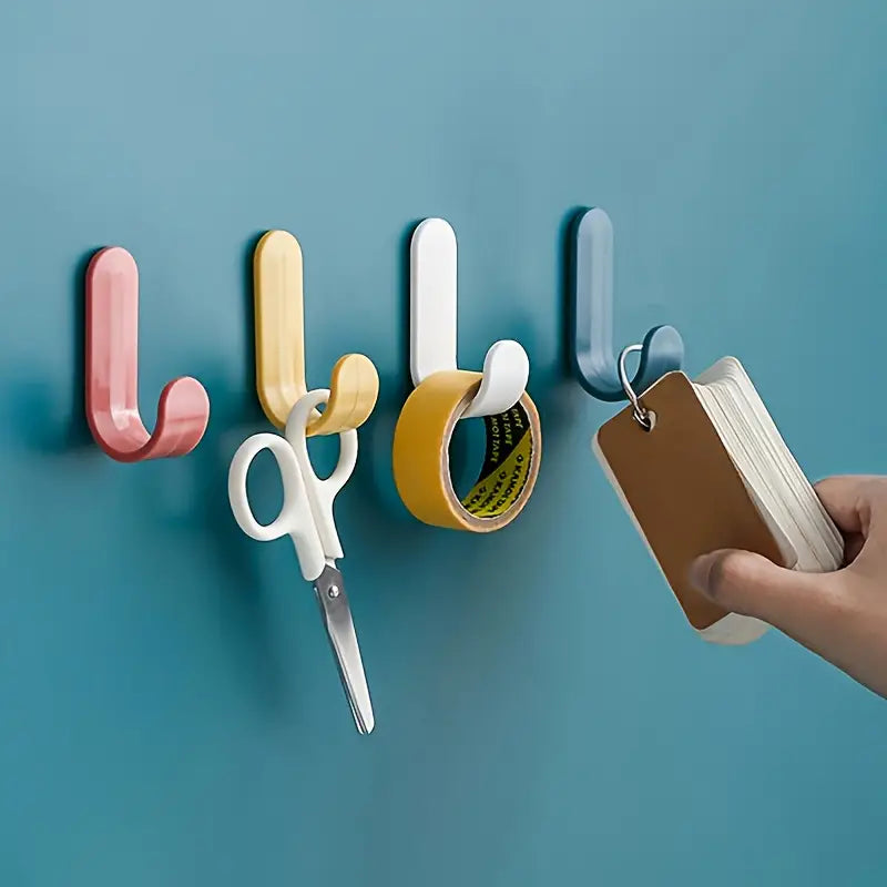 10pcs Adhesive Wall Hooks for interior use